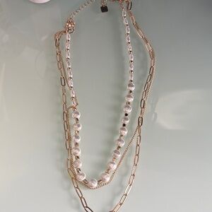 Park Lane Gold and Silver Multi-Layer Necklace